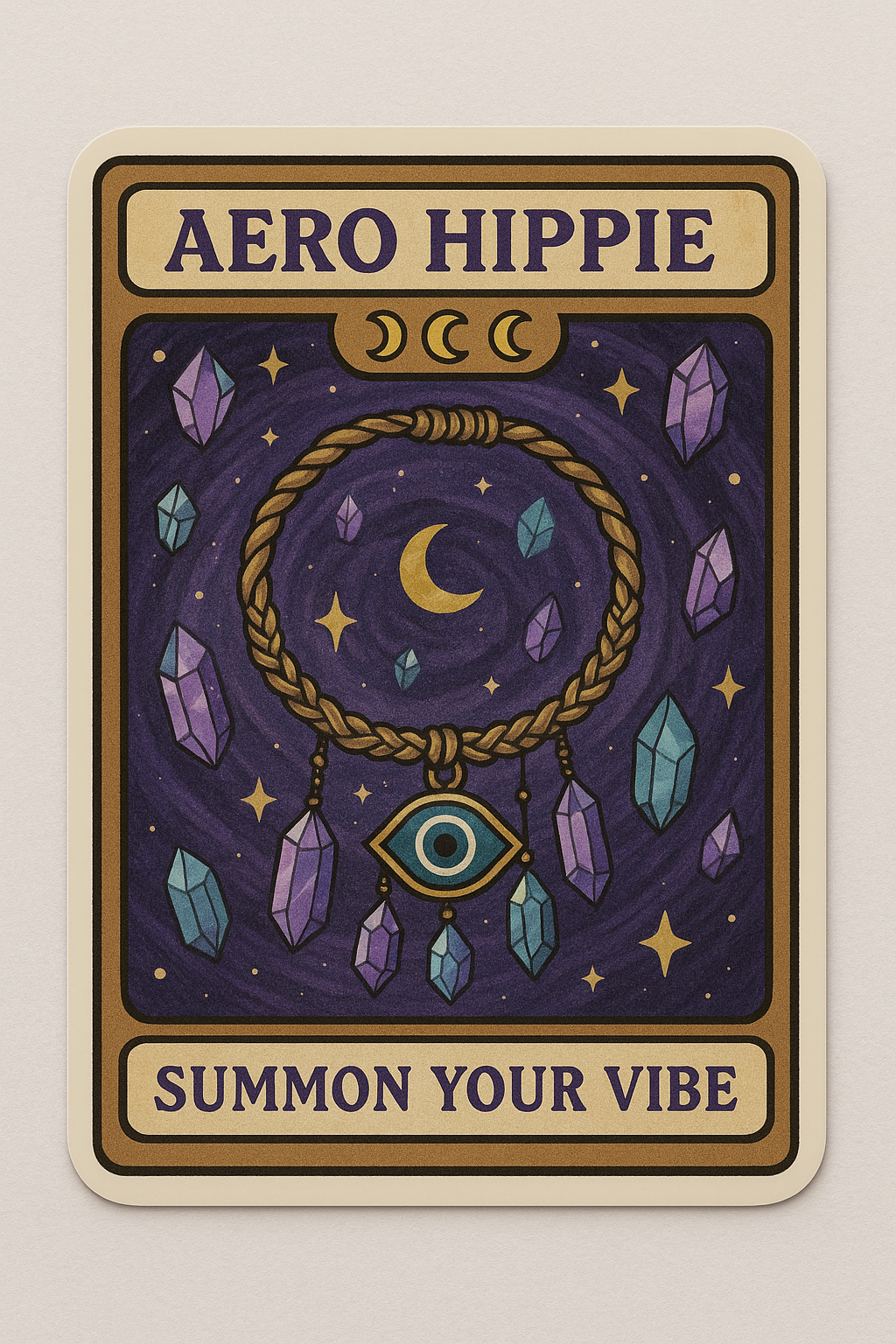 Aero Hippie Inspired Yugioh Matte Stickers